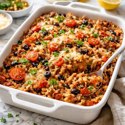 Image of Italian Spanish Rice Casserole Barbaja W