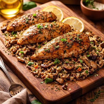 Image of Italian Spiced Chicken with Wild Rice
