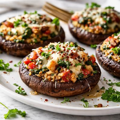 Image of Italian Stuffed Portobellos