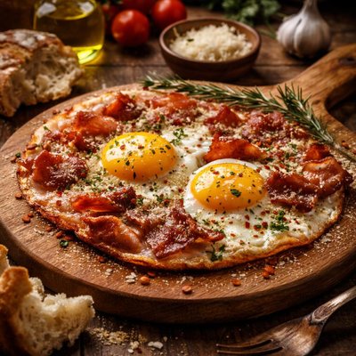 Image of Italian Style Bacon Eggs