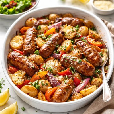 Image of Italian Style Chicken Sausage Potato Bake