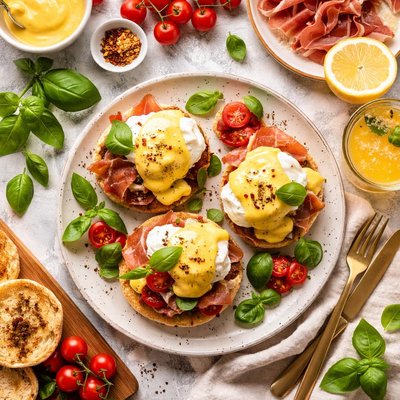 Image of Italian Style Eggs Benedict