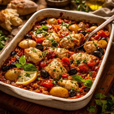 Image of Italian Style Monkfish Bake