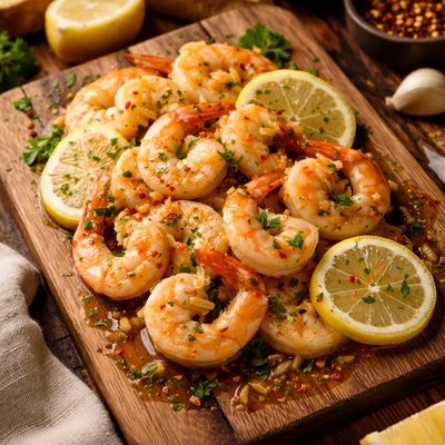 Image of Italian Style Shrimp with Lemon and Garlic