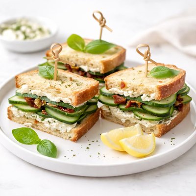 Image of Italian Summer Cucumber Sandwiches