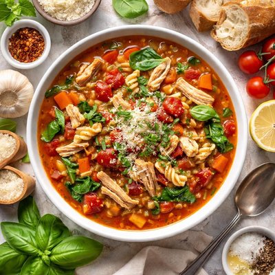 Image of Italian Tomato Chicken Noodle Soup