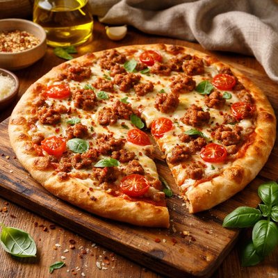 Image of Italian Turkey Sausage Pizza