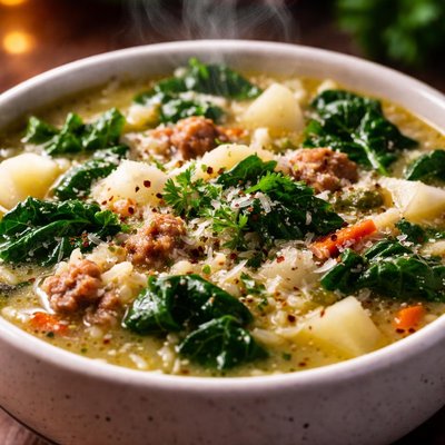 Image of Italian Turnip Soup Mellowed with Rice
