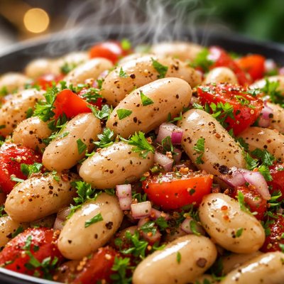 Image of Italian White Bean Salad Cannellini Beans