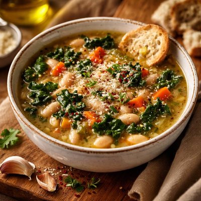 Image of Italian White Bean Soup with Greens Sbd