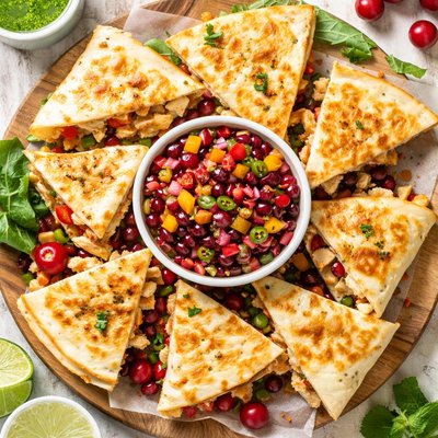 Image of Jack Quesadillas with Cranberry Salsa