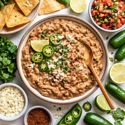 Image of Jalapeno and Lime Refried Beans
