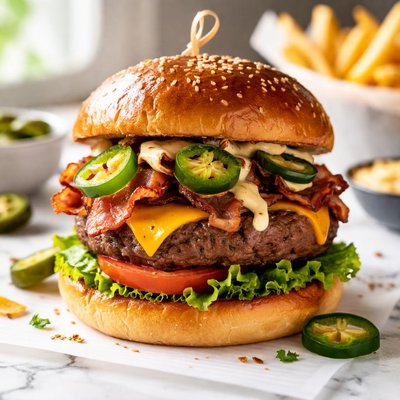 Image of Jalapeno Bacon Burger