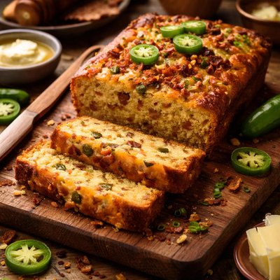 Image of Jalapeno Bacon Corn Bread