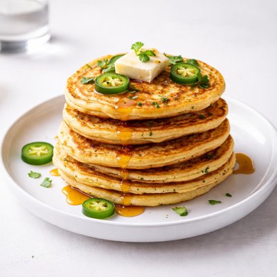 Image of Jalapeno Cornmeal Pancakes