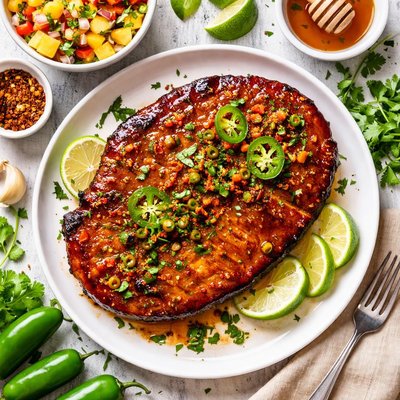 Image of Jalapeno Glazed Ham Steak