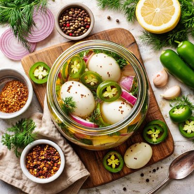 Image of Jalapeno Pickled Eggs