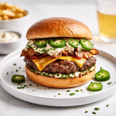 Image of Jalapeno Popper Burgers