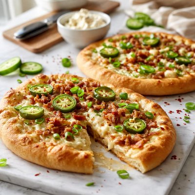 Image of Jalapeno Popper Pizzas Pampered Chef