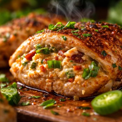 Image of Jalapeno Popper Stuffed Chicken Breasts