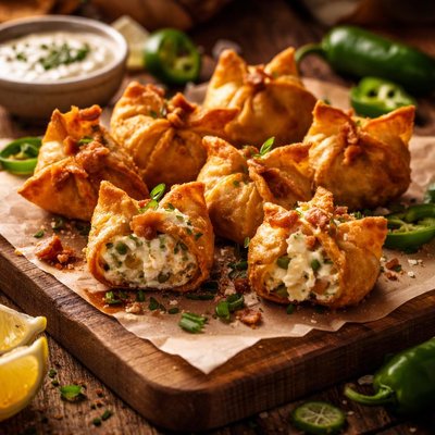 Image of Jalapeno Popper Wonton Puffs