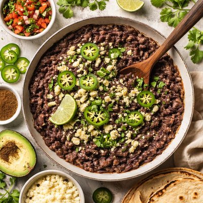 Image of Jalapeno Refried Black Beans