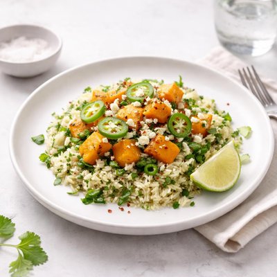 Image of Jalapeno Rice with Winter Squash and Lime