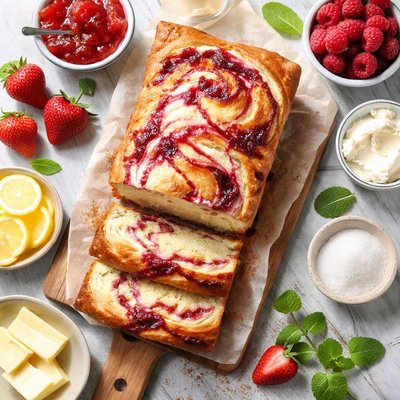 Image of Jam and Cheesecake Loaf