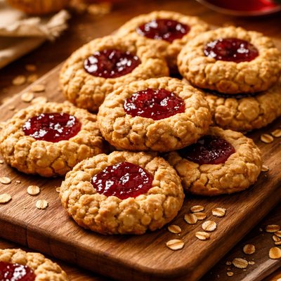 Image of Jam Filled Oatmeal Cookies