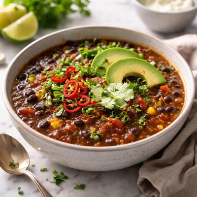 Image of Jamaican Chef Ajeen Beckford Black Bean Soup