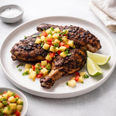 Image of Jamaican Jerk Chicken with Pineapple Salsa