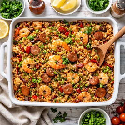 Image of Jambalaya Casserole for a Crowd