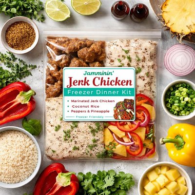 Image of Jammin Jerk Chicken Freezer Dinner Kit