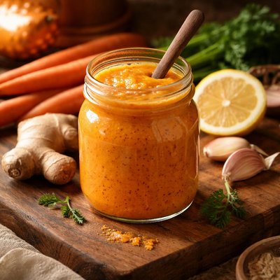 Image of Japanese Carrot Ginger Salad Dressing