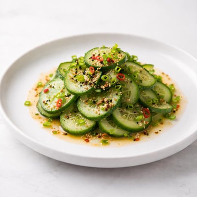 Image of Japanese Inspired Cucumber Salad
