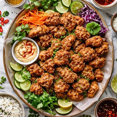 Image of Japanese Oriental Asian Crispy Fried Chicken