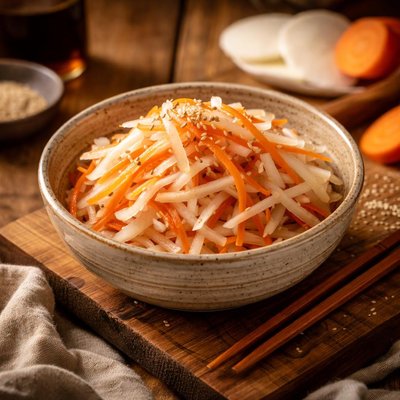 Image of Japanese Pickled Daikon and Carrot Salad
