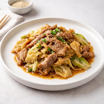 Image of Japanese Pork and Ginger Cabbage