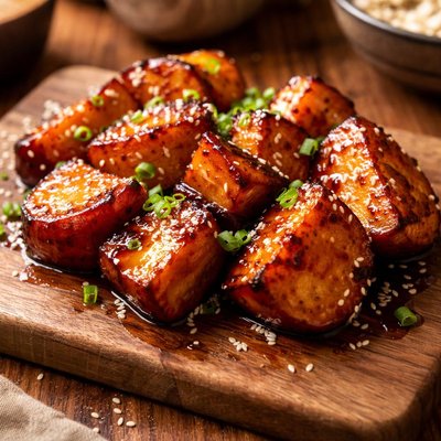 Image of Japanese Soy Glazed Sweet Potato