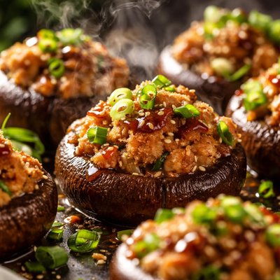 Image of Japanese Stuffed Mushrooms