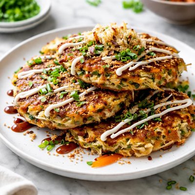Image of Japanese Veggie Cakes O Konomi Yaki