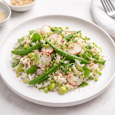 Image of Jasmine Rice Salad with Snap Peas