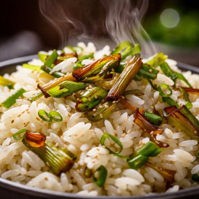 Image of Jasmine Rice with Caramelized Green Onions