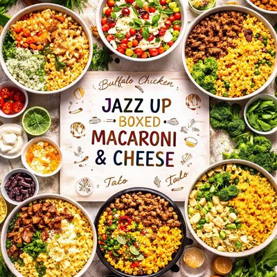 Image of Jazz Up Boxed Macaroni and Cheese with 6 Variations