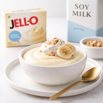 Image of Jello Instant Pudding and Soy Milk