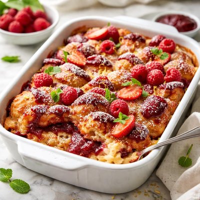 Image of Jelly Doughnut Pudding