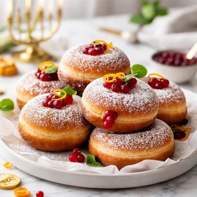 Image of Jelly Doughnuts Chanukah Sufganiot