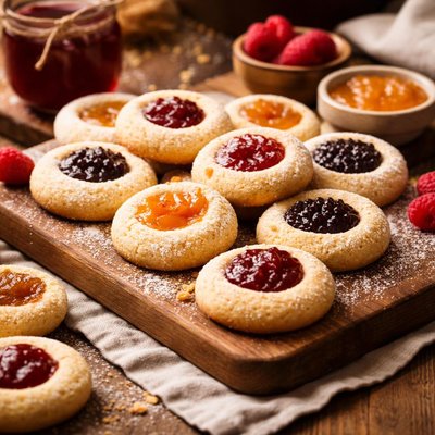 Image of Jelly Jam Thumbprint Cookies