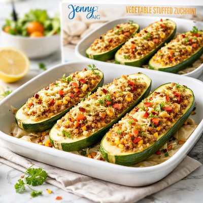 Image of Jenny Craig Vegetable Stuffed Zucchini