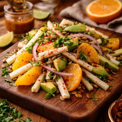 Image of Jicama Orange Salad with Chipotle Vinaigrette